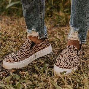 leopard slip ons